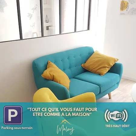 Cocon Du Centre Avec Parking Et Wifi شقة